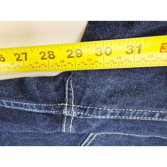 J. Galt Size Medium Womens 29" Inseam Five Pocket Blue Denim Carpenter Jeans - Picture 8 of 11